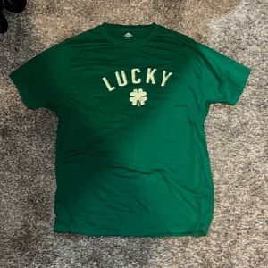 “LUCKY” green st. Partricks day tee, washed not worn.